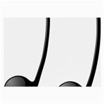 Music Note Large Glasses Cloth Front