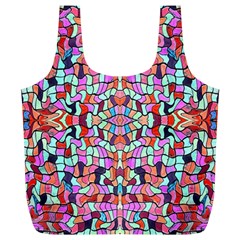 Artwork By Patrick-colorful-38 Full Print Recycle Bags (l)  by ArtworkByPatrick