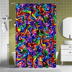 Artwork By Patrick-colorful-39 Shower Curtain 48  X 72  (small)  by ArtworkByPatrick