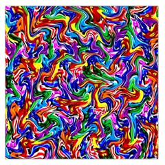 Artwork By Patrick-colorful-39 Large Satin Scarf (square) by ArtworkByPatrick