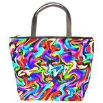 ARTWORK BY PATRICK-COLORFUL-40 Bucket Bags Front