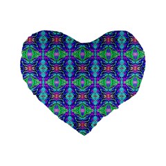 ARTWORK BY PATRICK-Colorful-41 Standard 16  Premium Heart Shape Cushions