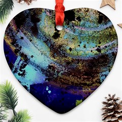 Blue Options 3 Ornament (heart) by bestdesignintheworld