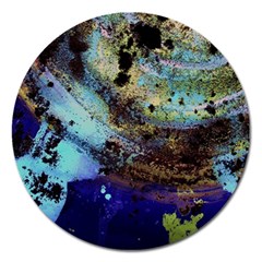 Blue Options 3 Magnet 5  (round) by bestdesignintheworld