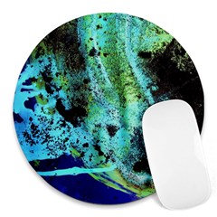 Blue Options 6 Round Mousepads by bestdesignintheworld