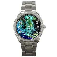 Blue Options 6 Sport Metal Watch by bestdesignintheworld