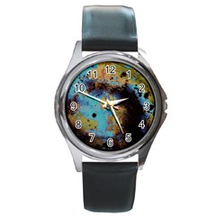 Blue Options 5 Round Metal Watch by bestdesignintheworld