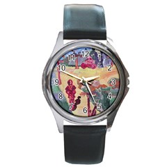 Trail Round Metal Watch by bestdesignintheworld