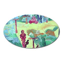 Trail 1 Oval Magnet by bestdesignintheworld