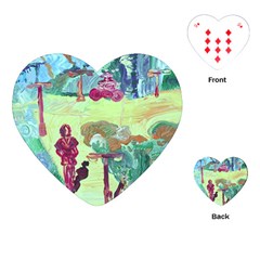 Trail 1 Playing Cards (heart)  by bestdesignintheworld