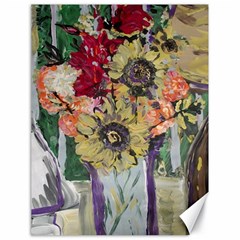 Sunflowers And Lamp Canvas 18  X 24   by bestdesignintheworld