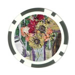 Sunflowers And Lamp Poker Chip Card Guard (10 pack) Front