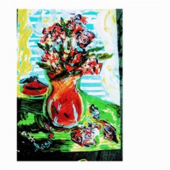 Dry Flowers On Your Windows Small Garden Flag (two Sides) by bestdesignintheworld