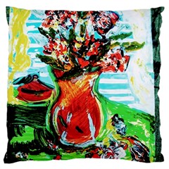 Dry Flowers On Your Windows Standard Flano Cushion Case (two Sides) by bestdesignintheworld