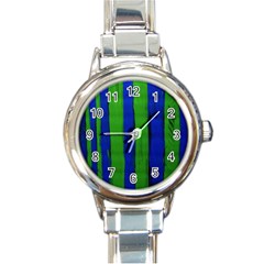 Stripes Round Italian Charm Watch by bestdesignintheworld