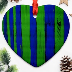 Stripes Ornament (heart) by bestdesignintheworld