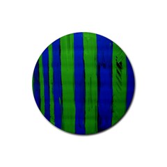 Stripes Rubber Round Coaster (4 Pack)  by bestdesignintheworld