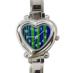 Stripes Heart Italian Charm Watch by bestdesignintheworld