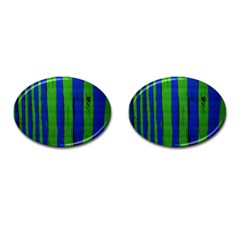 Stripes Cufflinks (oval) by bestdesignintheworld