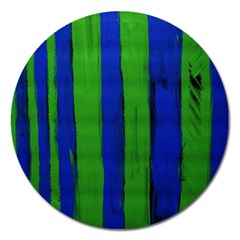 Stripes Magnet 5  (round) by bestdesignintheworld