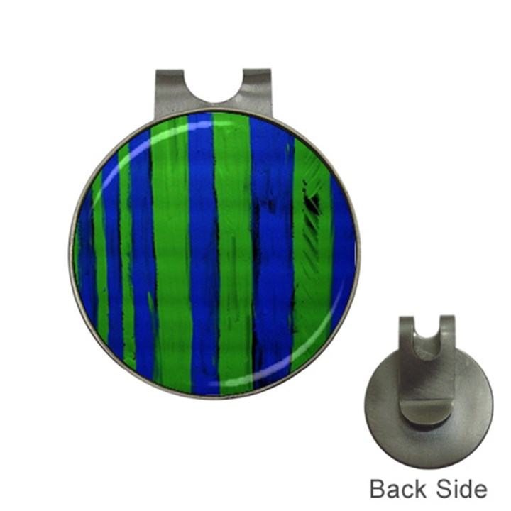 Stripes Hat Clips with Golf Markers