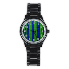 Stripes Stainless Steel Round Watch by bestdesignintheworld