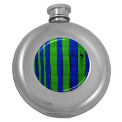 Stripes Round Hip Flask (5 Oz) by bestdesignintheworld