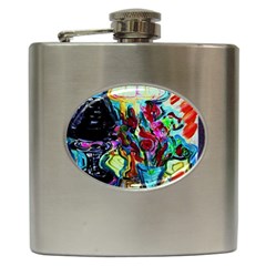 Still Life With Two Lamps Hip Flask (6 Oz) by bestdesignintheworld