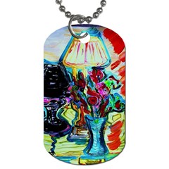 Still Life With Two Lamps Dog Tag (two Sides) by bestdesignintheworld