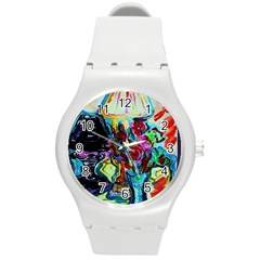 Still Life With Two Lamps Round Plastic Sport Watch (m) by bestdesignintheworld