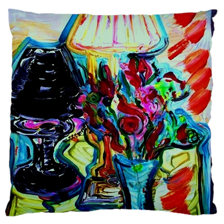 Still Life With Two Lamps Large Cushion Case (Two Sides)