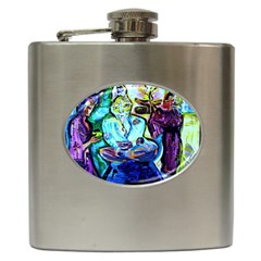 Old Light And New Light Hip Flask (6 Oz) by bestdesignintheworld