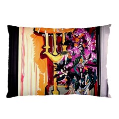 Still Life With Lamps And Flowers Pillow Case by bestdesignintheworld