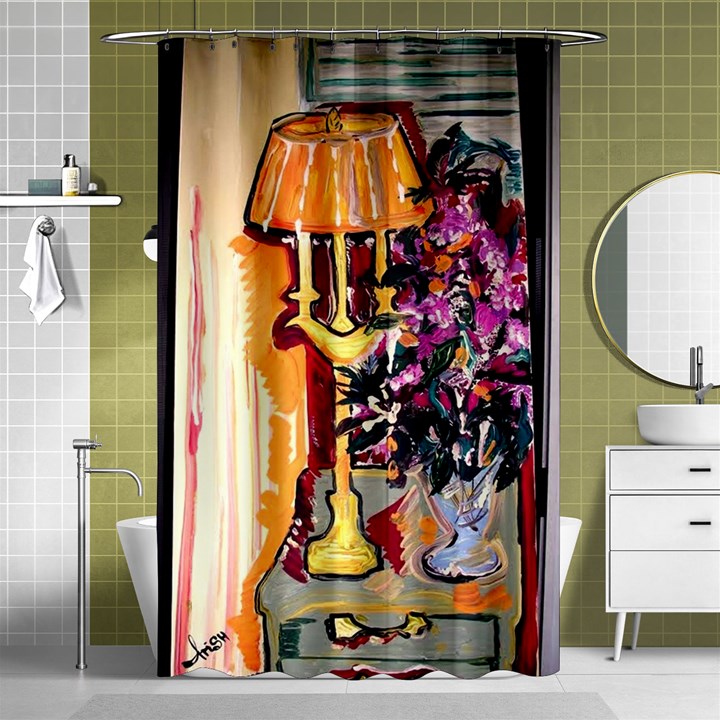 Still Life With Lamps And Flowers Shower Curtain 48  x 72  (Small) 