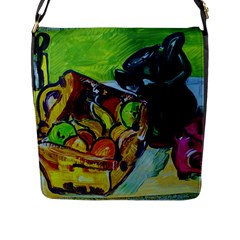 Still Life With A Pigy Bank Flap Messenger Bag (l)  by bestdesignintheworld