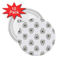 Angry Theater Mask Pattern 2 25  Buttons (10 Pack)  by dflcprints