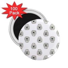 Angry Theater Mask Pattern 2 25  Magnets (100 Pack)  by dflcprints