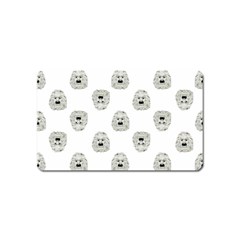 Angry Theater Mask Pattern Magnet (name Card) by dflcprints