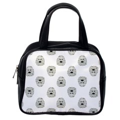 Angry Theater Mask Pattern Classic Handbags (one Side) by dflcprints