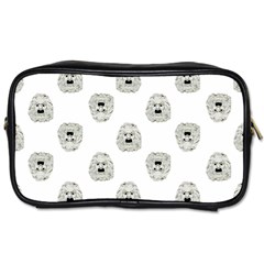 Angry Theater Mask Pattern Toiletries Bags by dflcprints