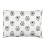 Angry Theater Mask Pattern Pillow Case (Two Sides) Back