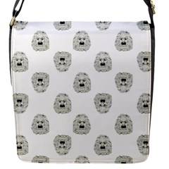 Angry Theater Mask Pattern Flap Messenger Bag (s) by dflcprints