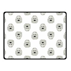 Angry Theater Mask Pattern Double Sided Fleece Blanket (small)  by dflcprints