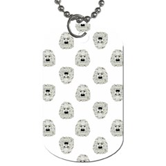 Angry Theater Mask Pattern Dog Tag (two Sides) by dflcprints