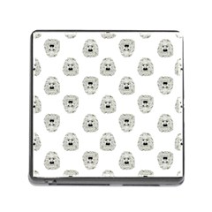 Angry Theater Mask Pattern Memory Card Reader (square) by dflcprints