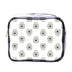 Angry Theater Mask Pattern Mini Toiletries Bags by dflcprints