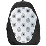 Angry Theater Mask Pattern Backpack Bag Front