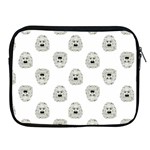 Angry Theater Mask Pattern Apple iPad 2/3/4 Zipper Cases Front