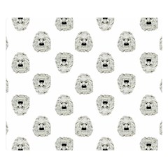 Angry Theater Mask Pattern Double Sided Flano Blanket (small)  by dflcprints