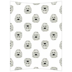 Angry Theater Mask Pattern Back Support Cushion by dflcprints